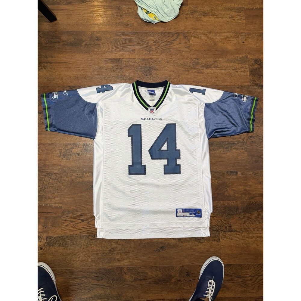 Vintage Woods Reebok On Field Seattle Seahawks NFL Football Jersey L